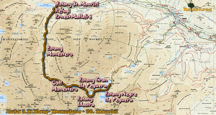 Mapa Ruta Cerro Sabur