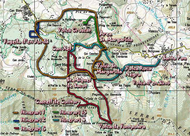 Jorda's Beech Map Route